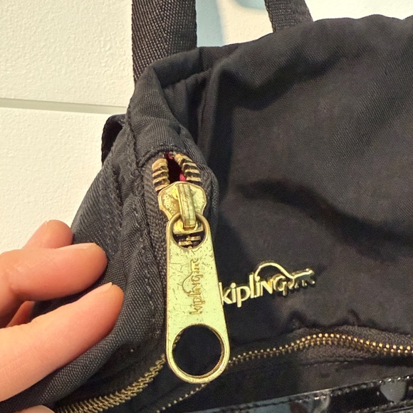 Kipling Black Backpack with Gold Accents - Picture 5 of 13